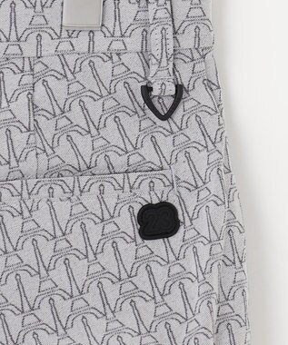 23区GOLF 【MEN】【ストレッチ】エッフェル塔柄 ジャガードパンツ ライトグレー系5