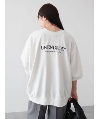 Green Parks ７分袖ロゴミニ裏毛トレＴＥＥ Off White