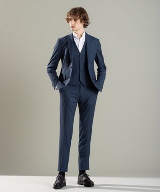 JOSEPH HOMME アロージャガードストレッチ ウイングカラーシャツ ホワイト系