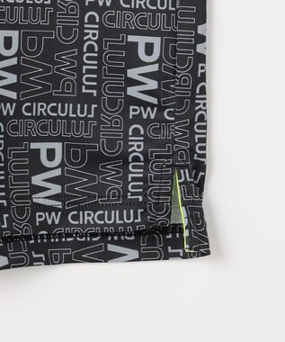 PW CIRCULUS 【MEN】PW LOGO 総柄ポロシャツ ゴルフ ブラック系5