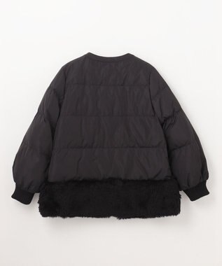 GRACE CONTINENTAL ボアコンビダウンジャケット ブラック