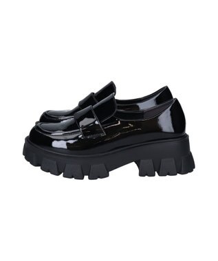 Bridget Birkin 【PARADIS COULEUR】防滑トラックソールローファー ブラックエナメル