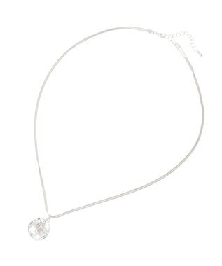 earth music&ecology レイヤードチェーンメダリオンネックレス Silver