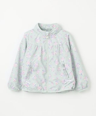 ANY KIDS 裾ペプラム 花柄 ブルゾン ミント系