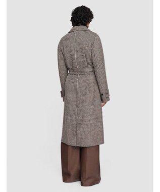 JOSEPH ダブルフェイス ドッグトゥース　ロングコート Arabica Combo