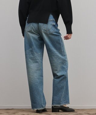 GRACE CONTINENTAL ワイドストレートデニムパンツ インディゴ