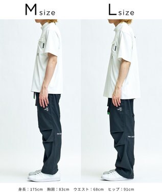 PW CIRCULUS 【MEN】ワイドカーゴパンツ ゴルフ ブラック系