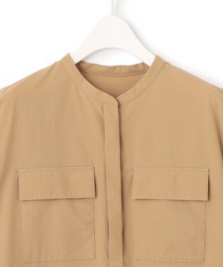 ICB 【接触冷感・UVカット・撥水・洗える】 プルーフ4WAYタフタ ブラウス コルク系