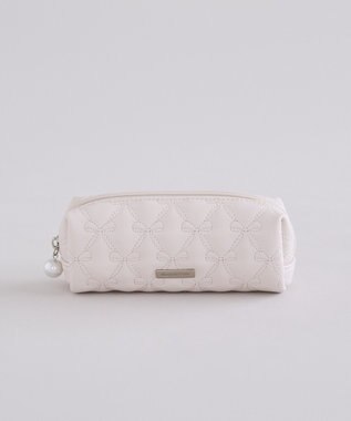 Maison de FLEUR リボンキルティングロングポーチ