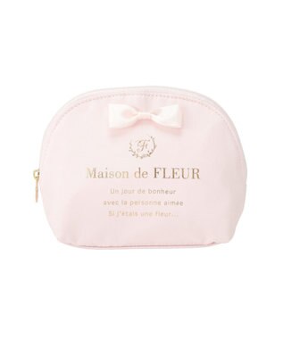 Maison de FLEUR 《セット商品》ダブルリボンギャザートート・ポーチ Light Pink
