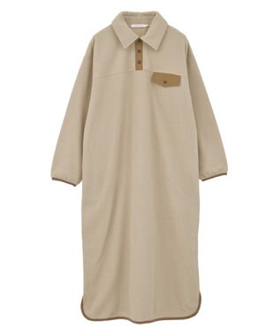 AMERICAN HOLIC ハーフスナップフリースワンピース