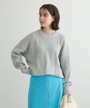 Green Parks ・Ｐｅｔｉｔ　Ｆｌｅｕｒ　ラメ＆スパンコールニット Gray