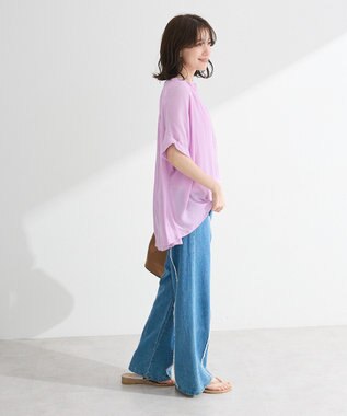 Green Parks Ｉ　レーヨンクレープブラウス Black