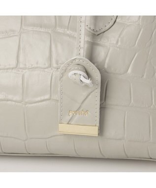 UNBILLION ペルケ perche / WEB直営限定・牛革ユーティリティ・2wayトートバッグS クロコグレー