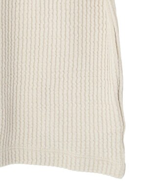 earth music&ecology 【予約】アシメ釦ツイストテレコカットソー ベージュ