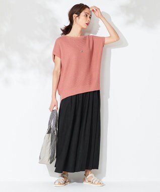 ANY 【接触冷感・UVケア】清涼リネン ガウチョパンツ ブラック