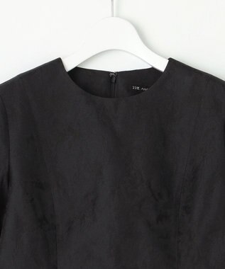 23区 S 【APPLAUDIR】シャドーフラワージャカード ドレス ブラック系