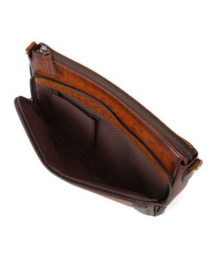 ACE BAGS & LUGGAGE LO HOMME PRESSE アルカイック 本革 日本製 ショルダーバッグ 横型 71883 ロ・オム・プレッセ ブラウン