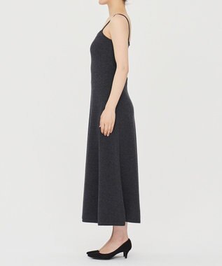 uncrave 【手洗い可】ウール ナイロン ニット ワンピース（uncrave STANDARD） チャコール