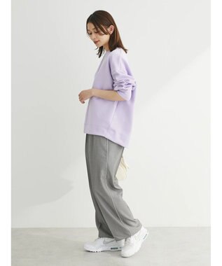 Green Parks パイピングサイドラインワイドパンツ Gray