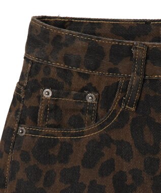 WEGO レオパードダメージミニスカパン 柄1
