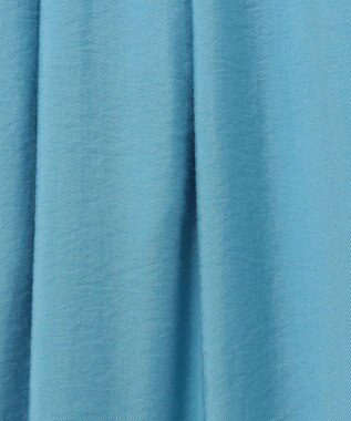 自由区 L 【ウエストゴム・洗える】エアリーツイルワイド パンツ ライトブルー