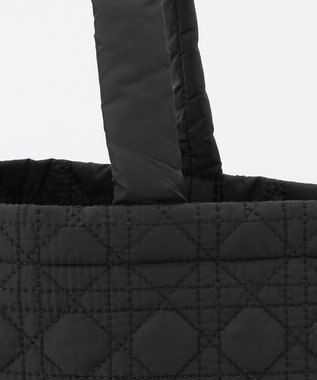 LA BAGAGERIE バイカラー　キルティングビッグトート ブラック