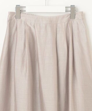 J.PRESS LADIES 【洗える】シアーソフトカールマイヤー タック スカート ベージュ系