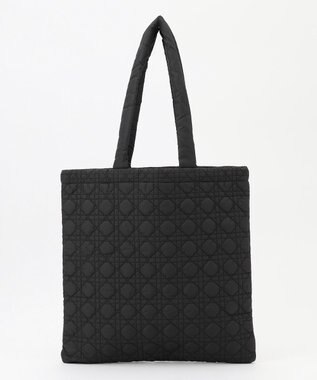 LA BAGAGERIE バイカラー　キルティングビッグトート ブラック