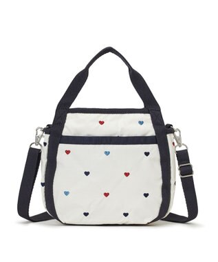 LeSportsac SMALL JENNI/トリコロールハートエンブロイダリー トリコロールハートエンブロイダリー