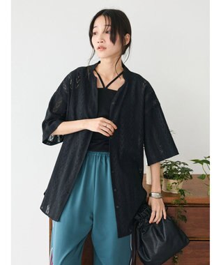 CRAFT STANDARD BOUTIQUE レースシャツ Black