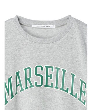 Green Parks ・ＲＡＹ　ＣＡＳＳＩＮ　ロゴｐｔカラーステッチスウェット Gray Mixture