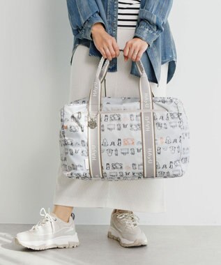 ACE BAGS & LUGGAGE HAyU × ace.  フォールディング 折り畳みボストンバッグ 猫柄 32L 17863