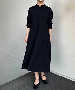 組曲 【加藤ローサさん着用】スキッパーニット ワンピース