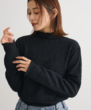 Green Parks ・Ｐｅｔｉｔ　Ｆｌｅｕｒ　ジャガードハイネックロンＴ