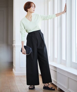 ICB 【洗える】 UnleashLite タックパンツ ブラック系