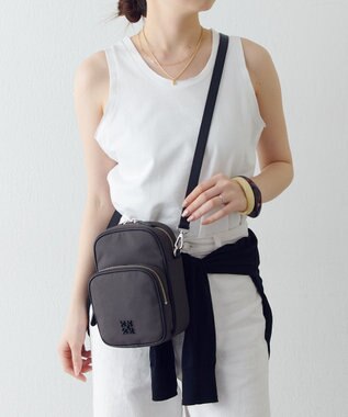 russet コーデュラナイロンスクエアショルダーバッグ(CE-1751) D.Brown