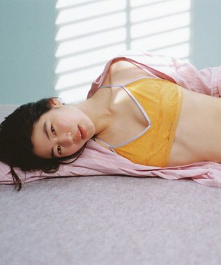 WACOAL [GOCOCi/ワコール] ノンワイヤーブラ ハーフトップ 【cooomy.(クーミー)】 ナチュラルなバストライン アウターとしても着用可 ブラトップ ゴコチ レディース CGG245 /ワコール オレンジ