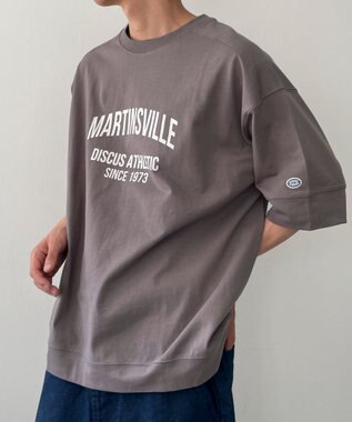 WEGO 【綿100%/MLサイズ展開】DISCUS　ルーズカレッ１００％ スミクロ