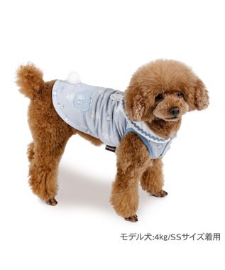 PET PARADISE ペットパラダイス  ポケットクール タンクトップ  《しろくま襟付き》 小型犬 ライトブルー