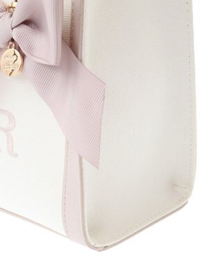 Maison de FLEUR ロゴ刺繍キャンバス2Wayトートバッグ Pink