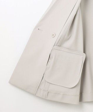 ANY L 【セットアップ着用可】イージーケアライトストレッチダブルジャケット ライトグレー