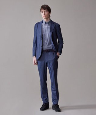 J.PRESS MEN 【接触冷感 / 吸水速乾 / UVカット】【SOFTCOOL ACTIVE】 オックスフォード ドレスシャツ / B.D. ダルブルー系