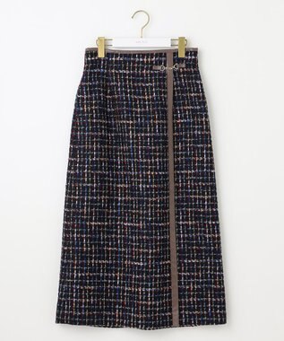 ANY SIS 【25周年記念】ビットポイントツイーディ スカート ネイビー系チェック