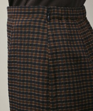 GRACE CONTINENTAL チェックマーメイドスカート ブラウン