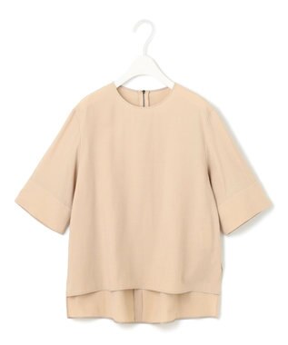 ICB L 【接触冷感・UVカット・洗える】 T/Rドライリネン Tブラウス ベージュ系