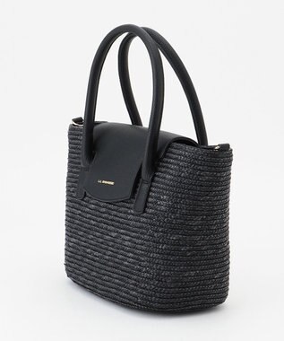 LA BAGAGERIE フラップ2WAYかごトートバッグ ブラック