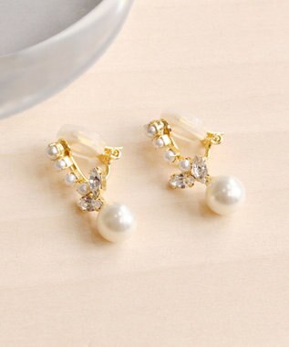 Phoebe ≪TV番組着用商品≫クラシカルドロップパールイヤリング　ゴールド ゴールド