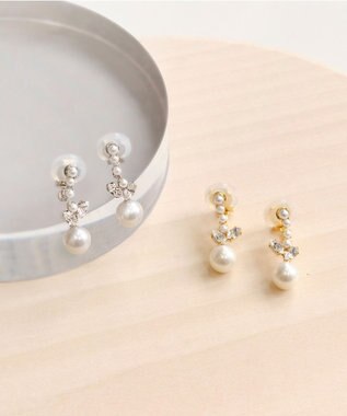 Phoebe ≪TV番組着用商品≫クラシカルドロップパールイヤリング　ゴールド ゴールド
