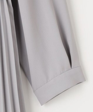 ANY SIS 【AIコラボ】スタンドカラープリーツ ワンピース ライトグレー